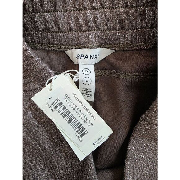 Spanx AirEssentials Wide Leg Pants, Smoke Sillver Shimmer S NWT - Picture 8 of 8